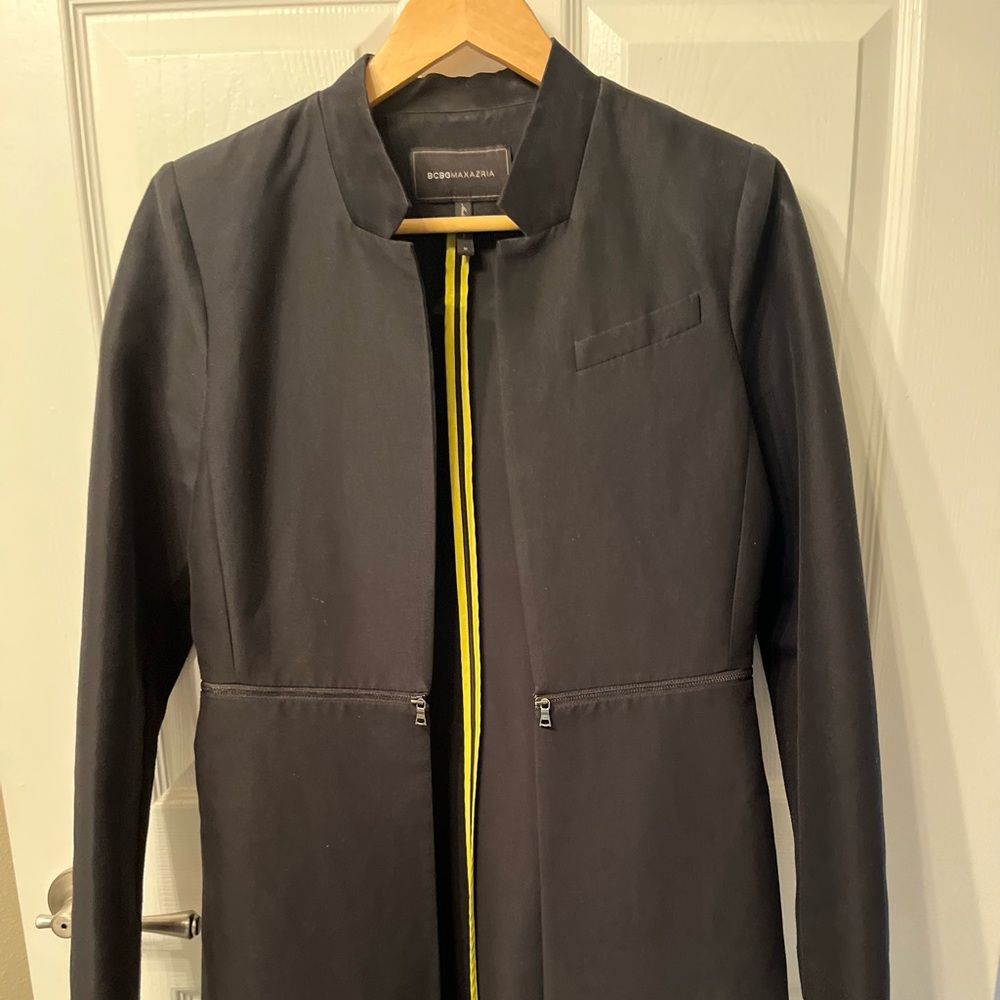 BCBG MaxAzria black trench coat